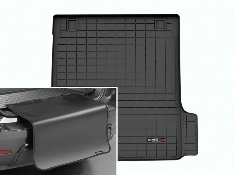 WeatherTech 21-22 Porsche Taycan Cross Turismo Cargo Liner w/Bumper Protector - Black
