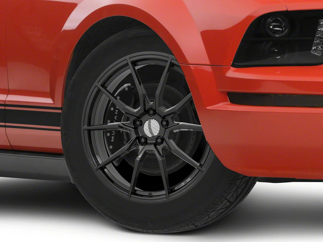 PR193 Gloss Black Wheel; 18x9; 30mm Offset (05-09 Mustang GT, V6)