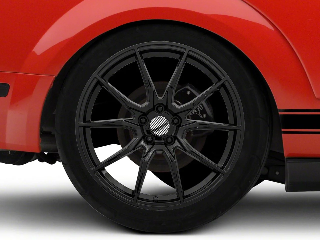 PR193 Gloss Black Wheel; Rear Only; 20x10; 40mm Offset (05-09 Mustang)