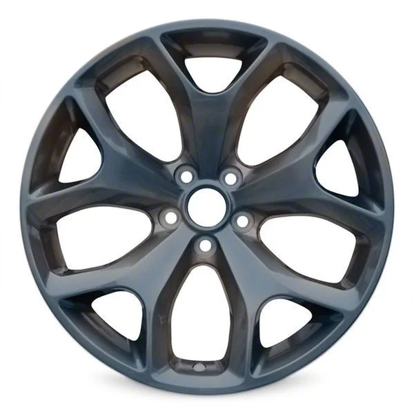 Y-Spoke Replica Charcoal Metallic Wheel; 20x8; 24mm Offset (06-10 RWD Charger)