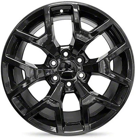 Y-Spoke Replica Aluminum Gloss Black 6-Lug Wheel; 20x9; 27mm Offset (07-13 Silverado 1500)