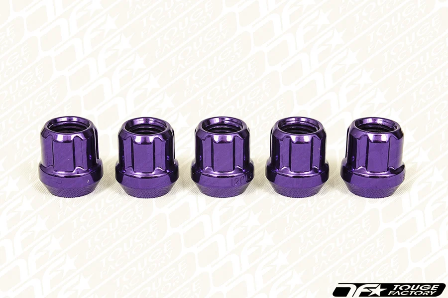 MUTEKI Classic Open Ended Short Lug Nuts - PURPLE