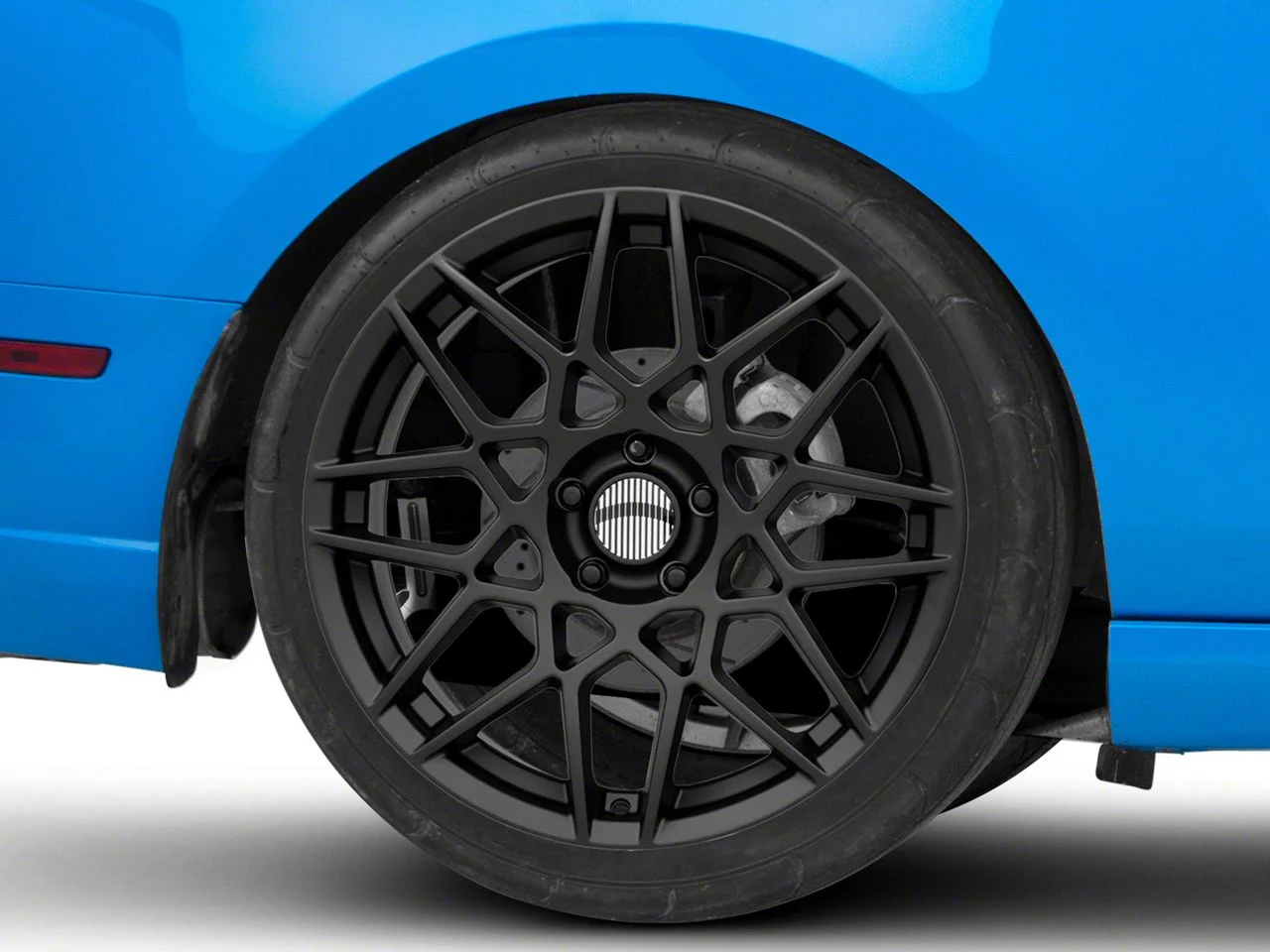 PR178 Satin Black Wheel; Rear Only; 19x10; 48mm Offset (10-14 Mustang)