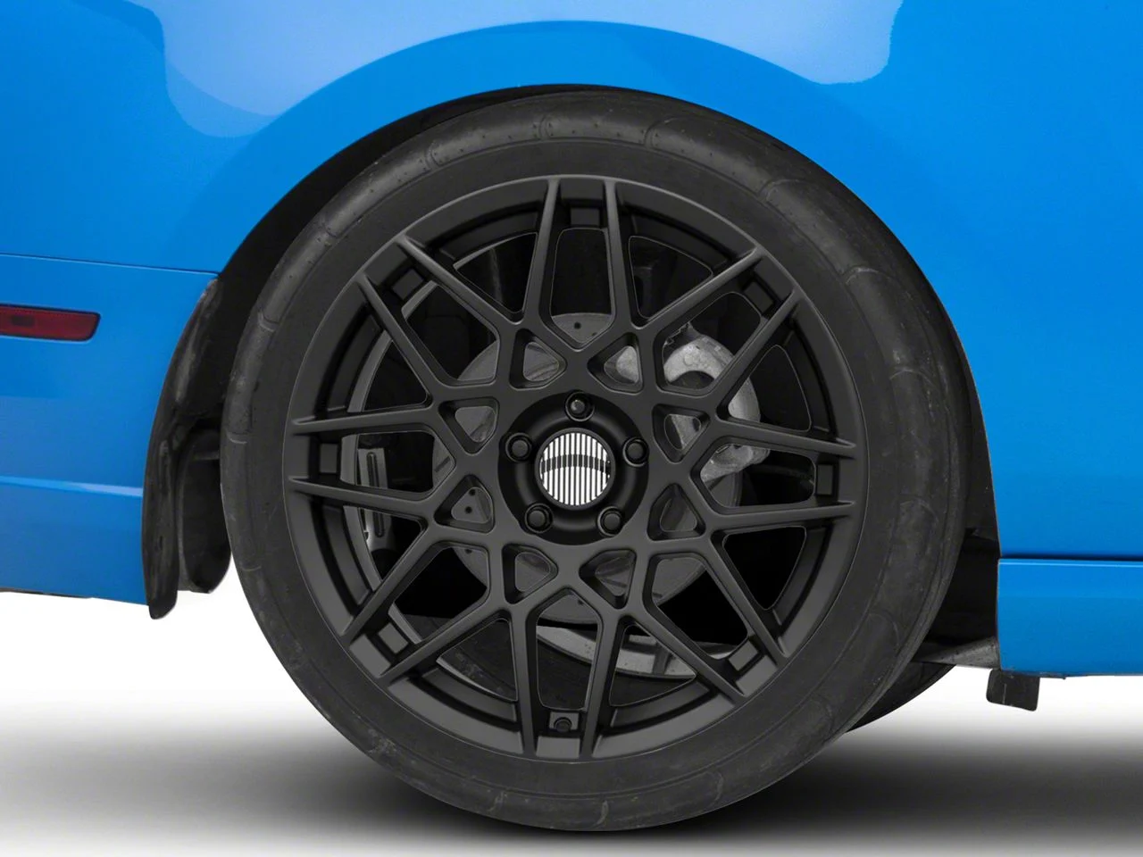 PR178 Satin Black Wheel; Rear Only; 20x10; 48mm Offset (10-14 Mustang)