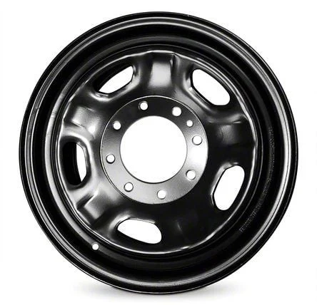 5-Slot Replica Steel Black 8-Lug Wheel; 17x7.5; 40mm Offset (11-16 F-350 Super Duty SRW)
