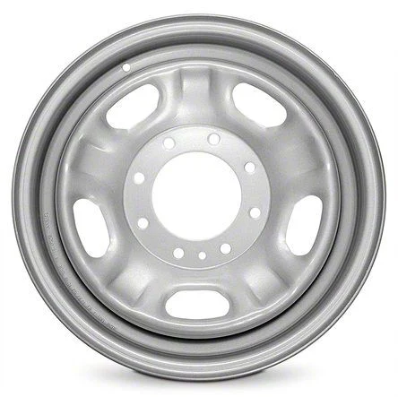 5-Slot Replica Steel Silver 8-Lug Wheel; 17x7.5; 40mm Offset (11-16 F-350 Super Duty SRW)
