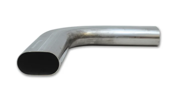 Vibrant 3.5" Oval 90 degree Mandrel Bend - 5.25" CLR - 6" x 6" leg length