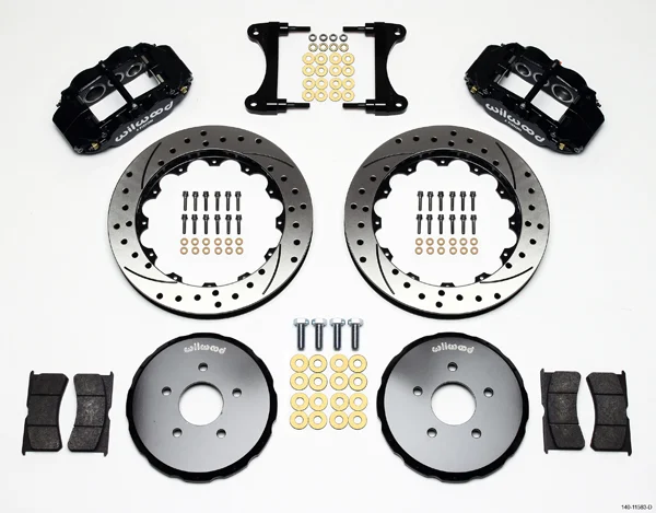 Wilwood Forged Narrow Superlite 6R Big Brake Front Brake Kit - 17" Min Wheel Dia - 6 Piston - Drilled & Slotted Rotor - Nissan 370Z