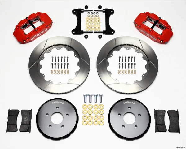 Wilwood Forged Narrow Superlite 6R Big Brake Front Brake Kit - 18" Min Wheel Dia - 6 Piston - Slotted Rotor - Nissan 370Z