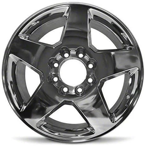 5-Spoke Replica Aluminum Polished 8-Lug Wheel; 20x8.5; 44mm Offset (15-19 Silverado 2500 HD)