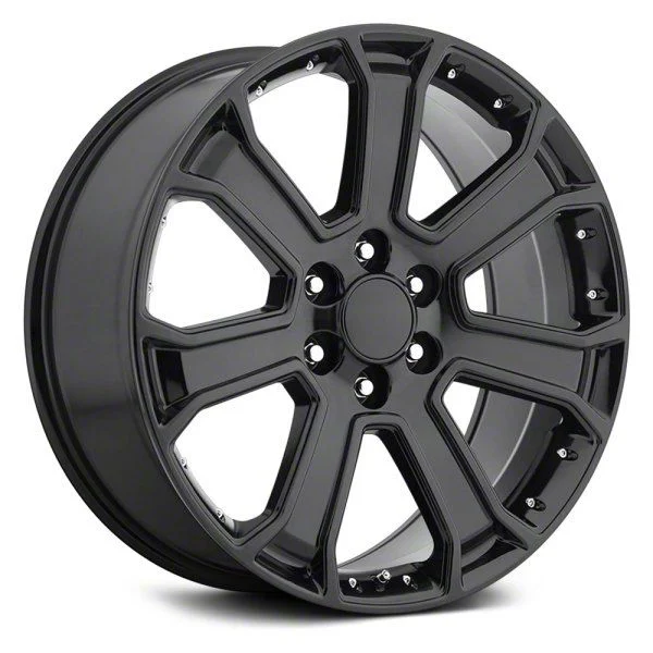 OE Revolution G-06 Gloss Black 6-Lug Wheel; 22x9; 31mm Offset (15-20 Yukon)