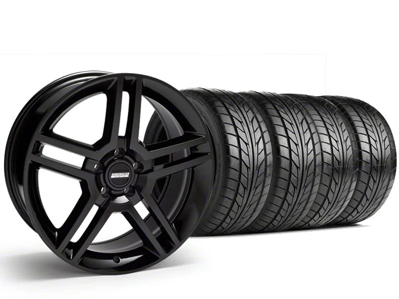 19x8.5 2010 GT500 Style Wheel & NITTO High Performance NT555 G2 Tire Package (15-23 Mustang GT, EcoBoost, V6)