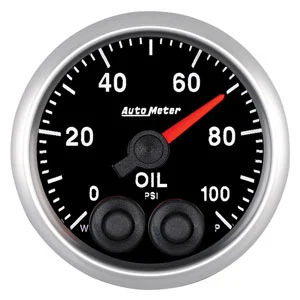 Auto Meter Elite Oil Pressure Gauge 52mm 0-100 PSI