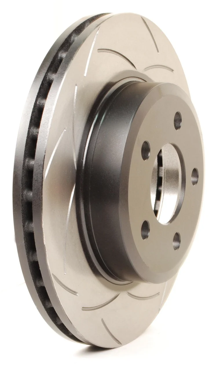 DBA T2 T-Slot Uni-Directional Slotted Rotor - 2015+ S550 Mustang - Non-Brembo Front
