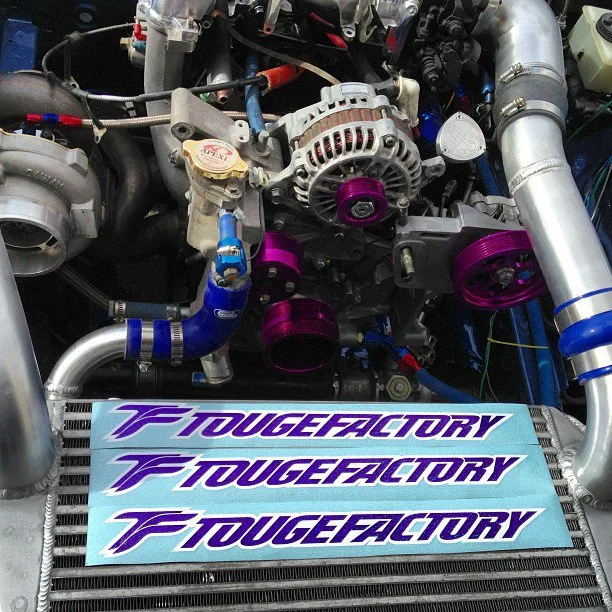 TF Lightweight Aluminum Pulley Kit Mazda RX7 FD3S 13B - PURPLE