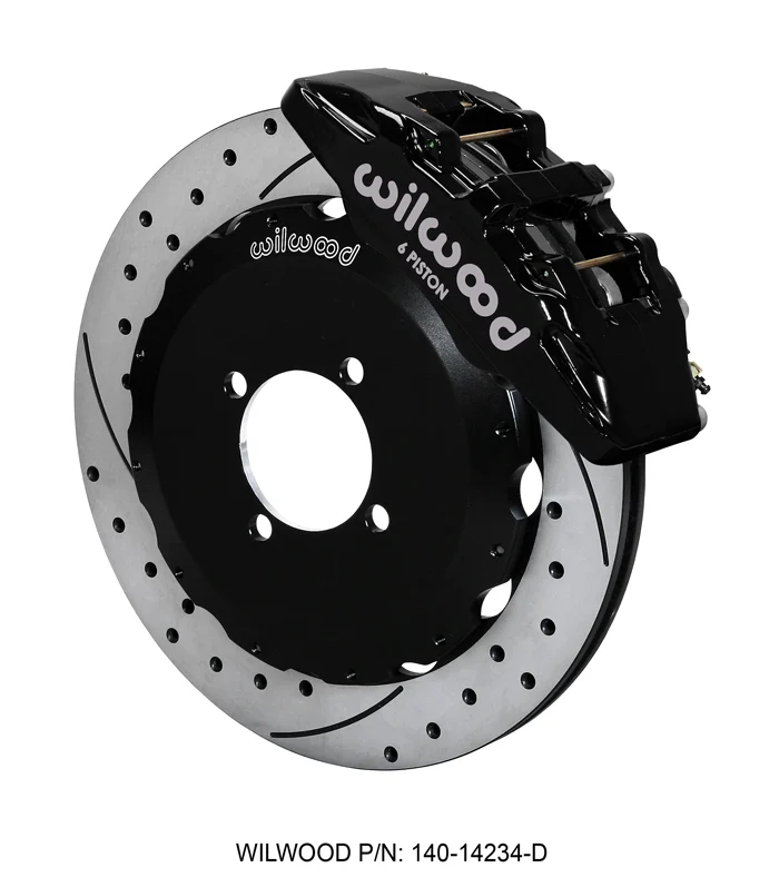 Wilwood Black Forged Dynapro 6 Piston BBK for ND 2016 Miata - Front Drilled Rotor