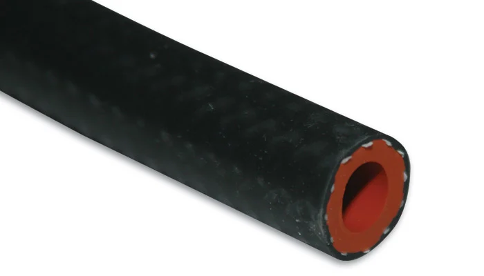 Vibrant 3/8" (10mm) ID x 20 ft long Silicone Heater Hose - Gloss Black