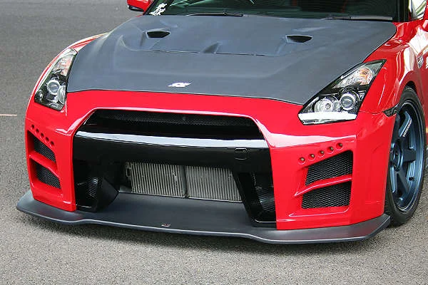 Charge Speed 2007-2021Nissan GTR Hybrid Matte Carbon w/ FRP Front Bumper