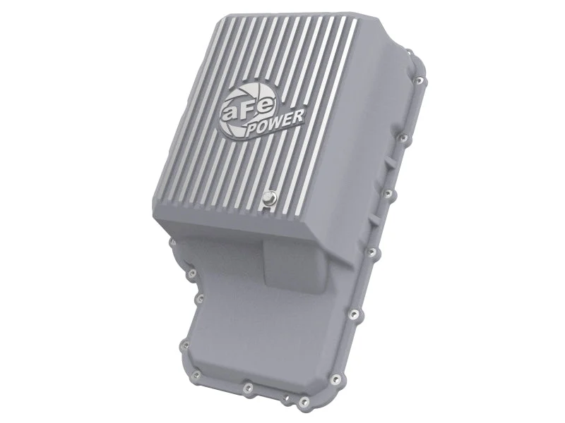 aFe 20-21 Ford Truck w/ 10R140 Transmission Pan Raw POWER Street Series w/ Machined Fins