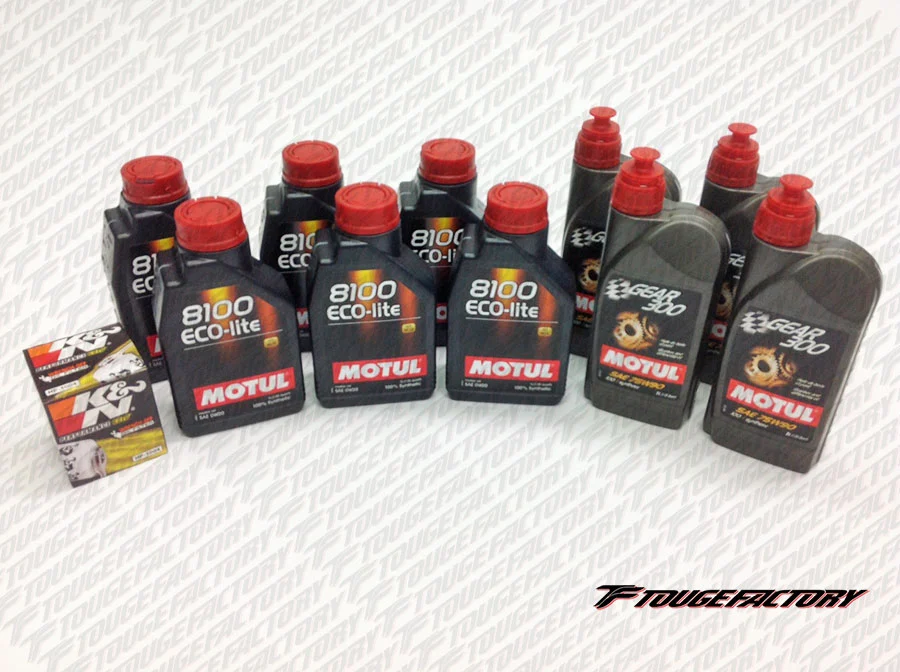 Complete Fluid Change FR-S & BRZ - Motul 8100 0W20 Eco-Lite Oil Package