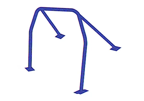 Cusco 4 points + harness Bar Chromoly Roll Cage - 00-03 Honda S2000