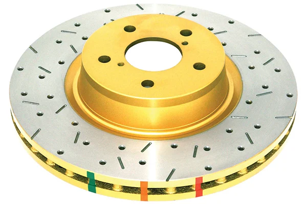 DBA 4000 Series Drilled and Slotted Front Disc Brake Rotor - 01-07 BMW M3 E46