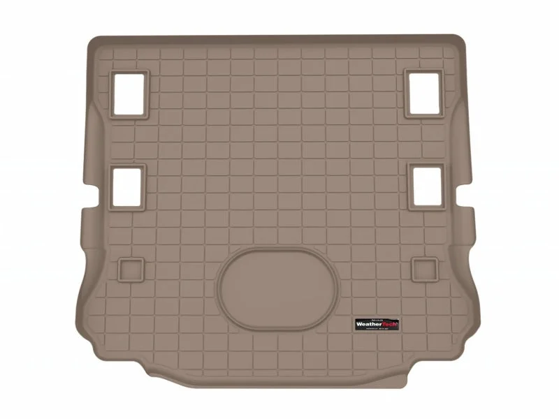 WeatherTech 2015+ Jeep Wrangler Cargo Liner - Tan (Works w/Alpine Premium 9-Speakers)