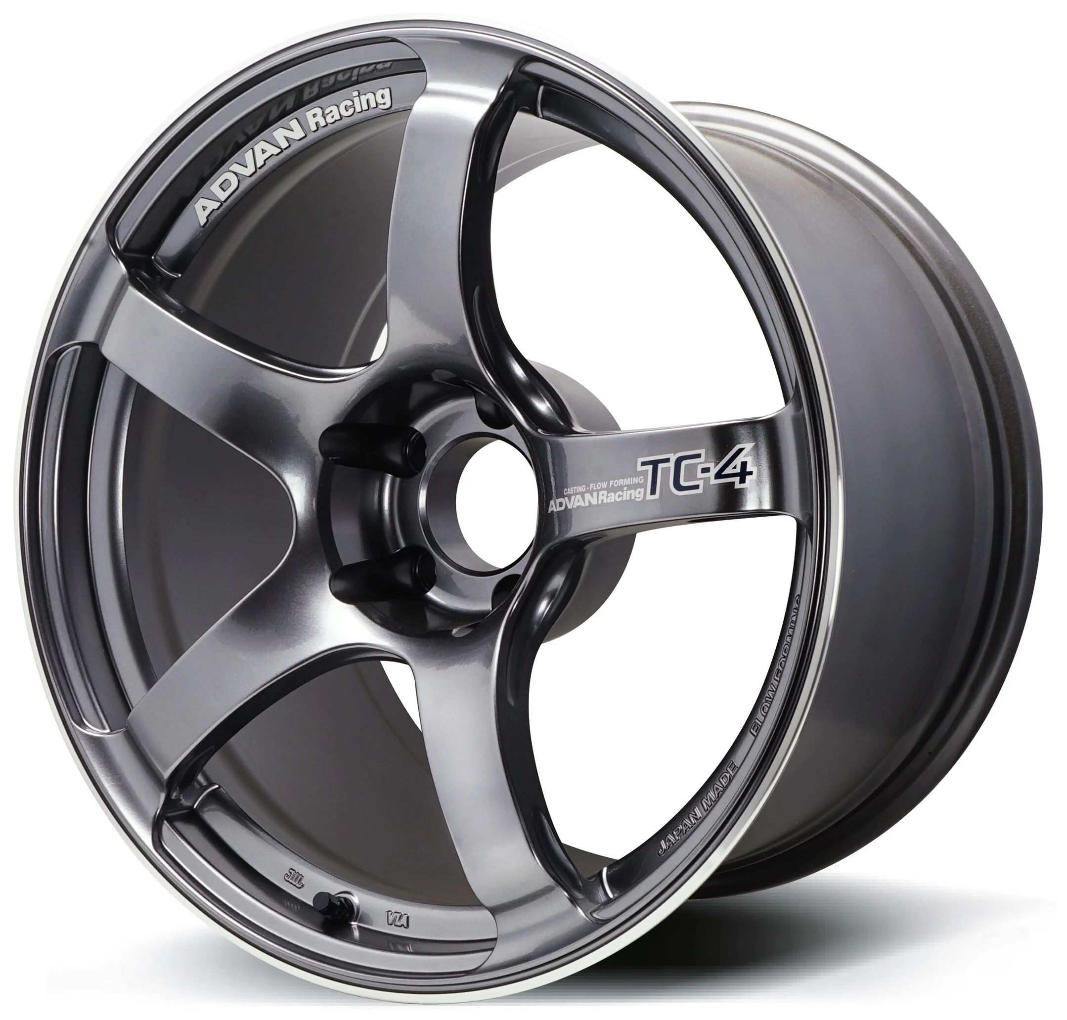 TC4 16X6.5 +45 4-100 RACING GUNMETALLIC & RING