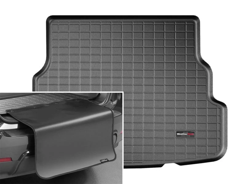 WeatherTech 12-17 Kia Rio Sedan Cargo Liner w/Bumper Protector - Black