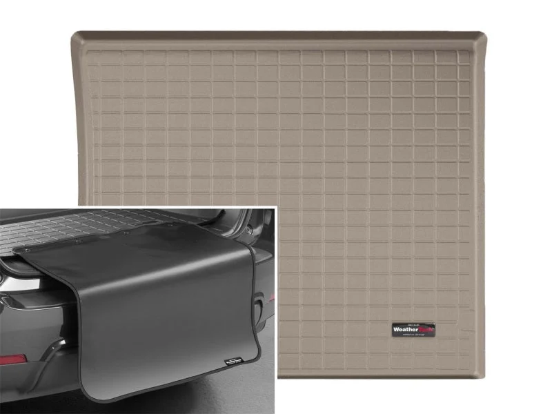 WeatherTech 07-08 Chevrolet Tahoe Cargo Liners With Bumper Protector - Tan (No 3rd Row Seating)