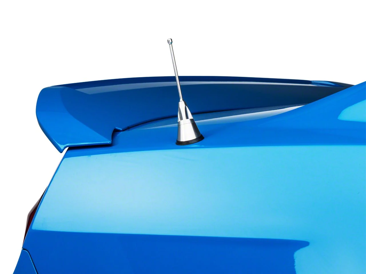 Billet Aluminum Short Antenna; Satin; 4-Inch (10-14 Mustang)