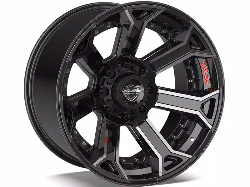 4Play 4P70 Brushed Black 6-Lug Wheel; 20x10; -18mm Offset (07-14 Yukon)