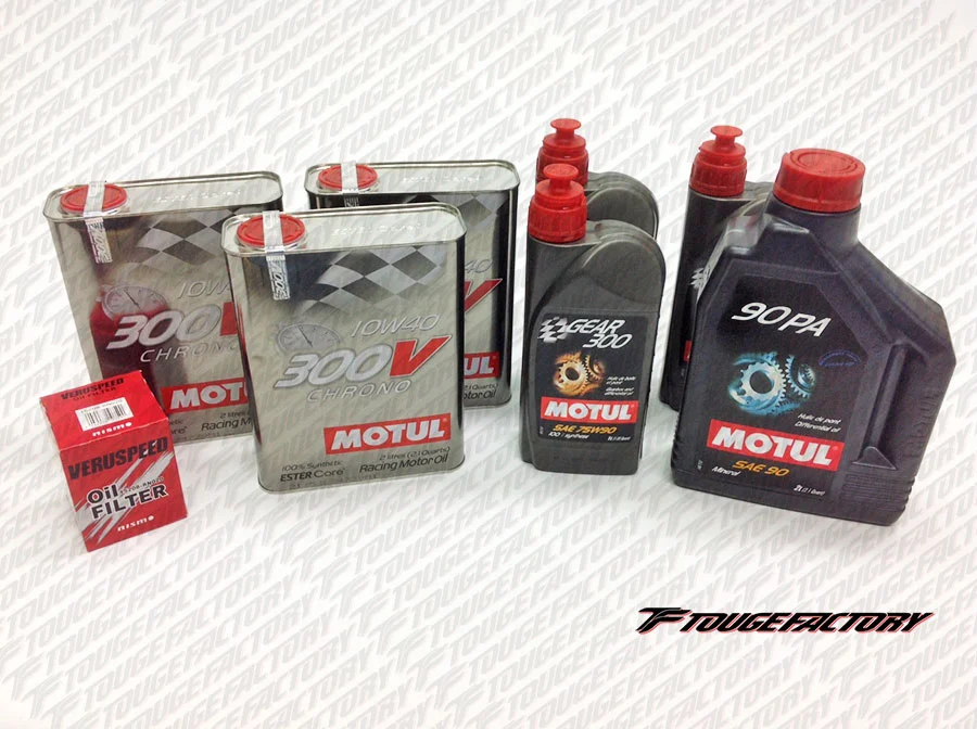 Complete Fluid Change Nissan S13/S14 SR / KA - Motul 300V Racing Oil + Nismo Filter - Oversize Oil Pan