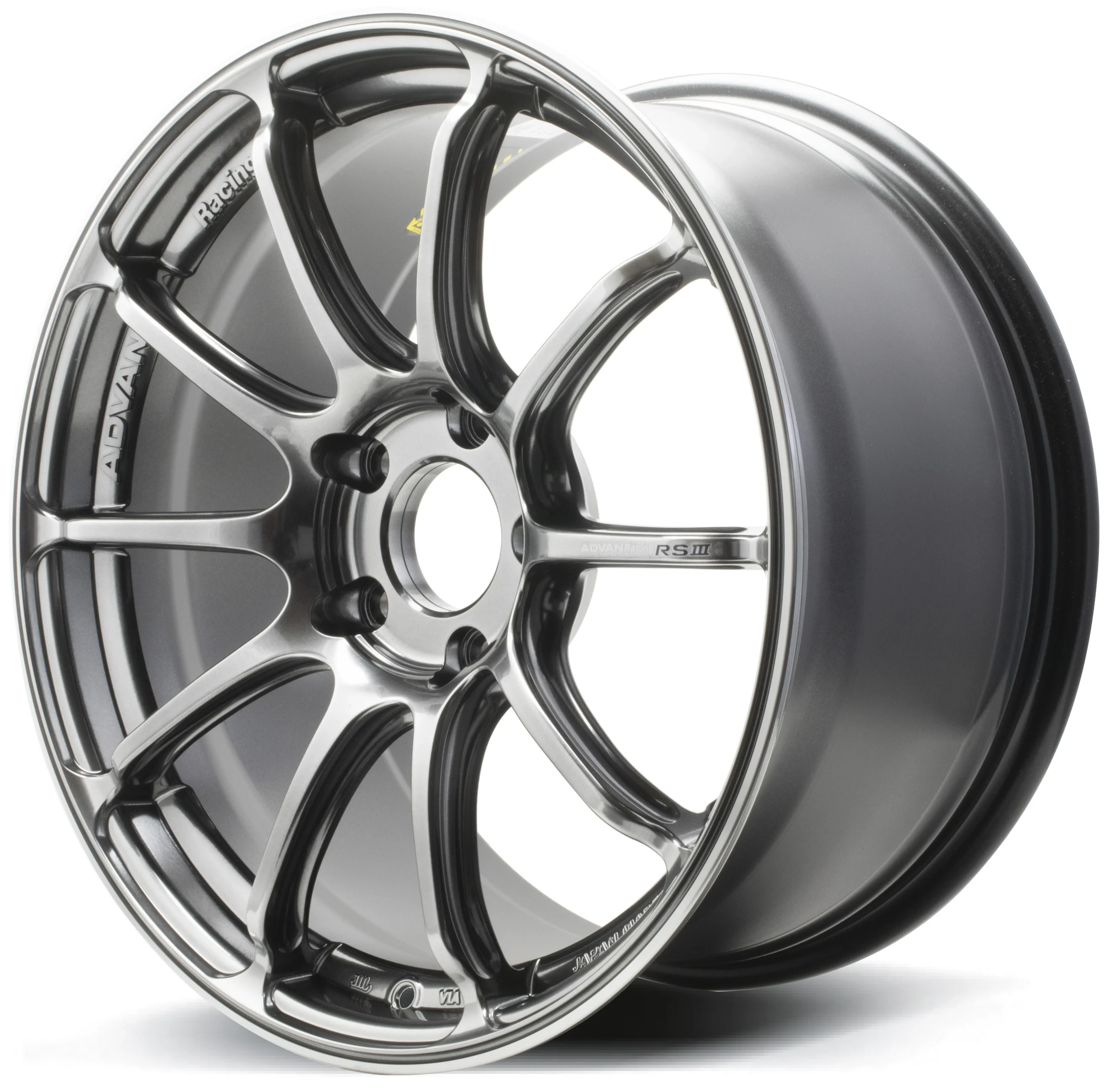 RSIII 19X8.0 +48 5-112 RACING HYPER BLACK & RING