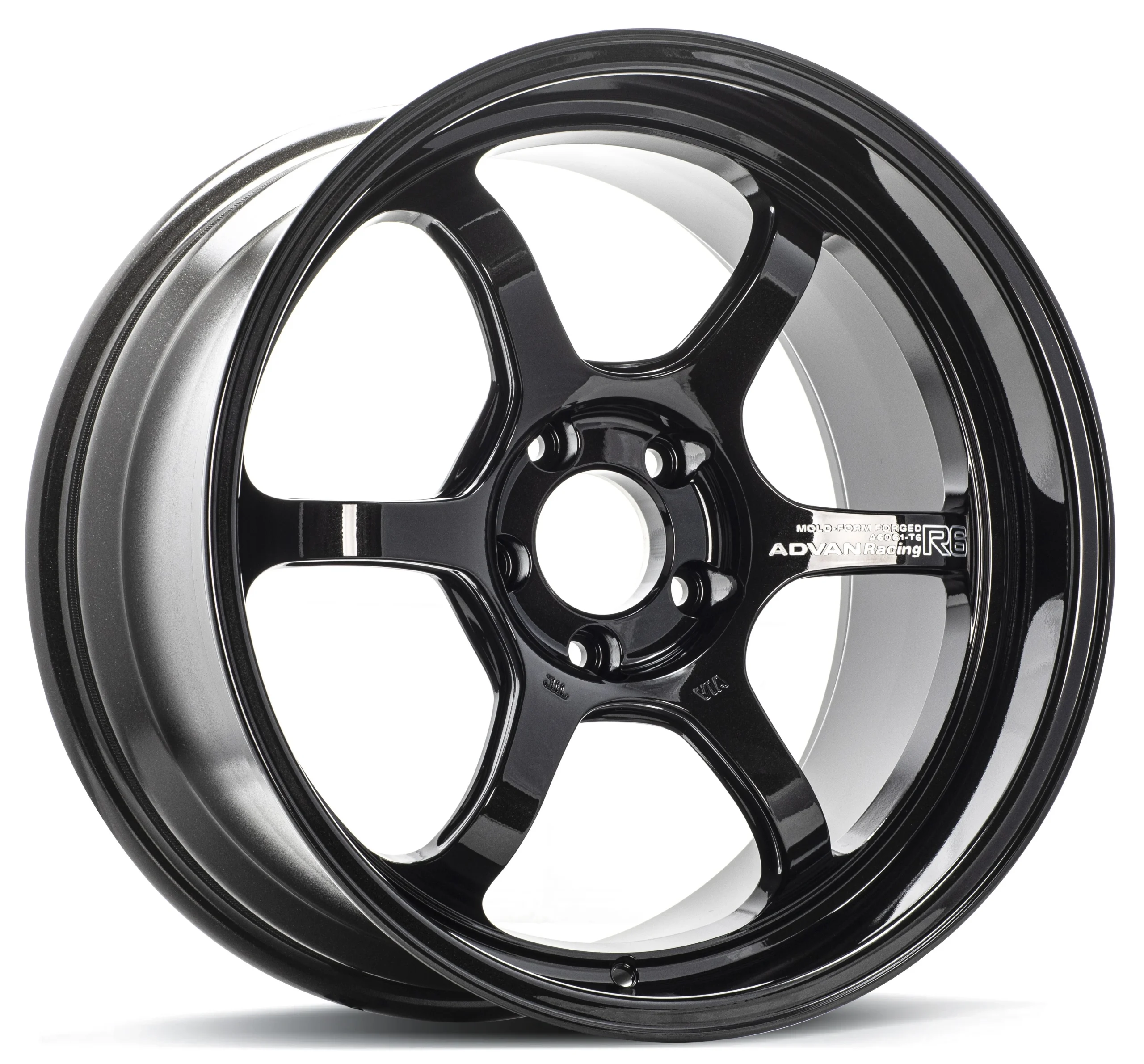 R6 20X10.5 +32 5-112 RACING TITANIUM BLACK