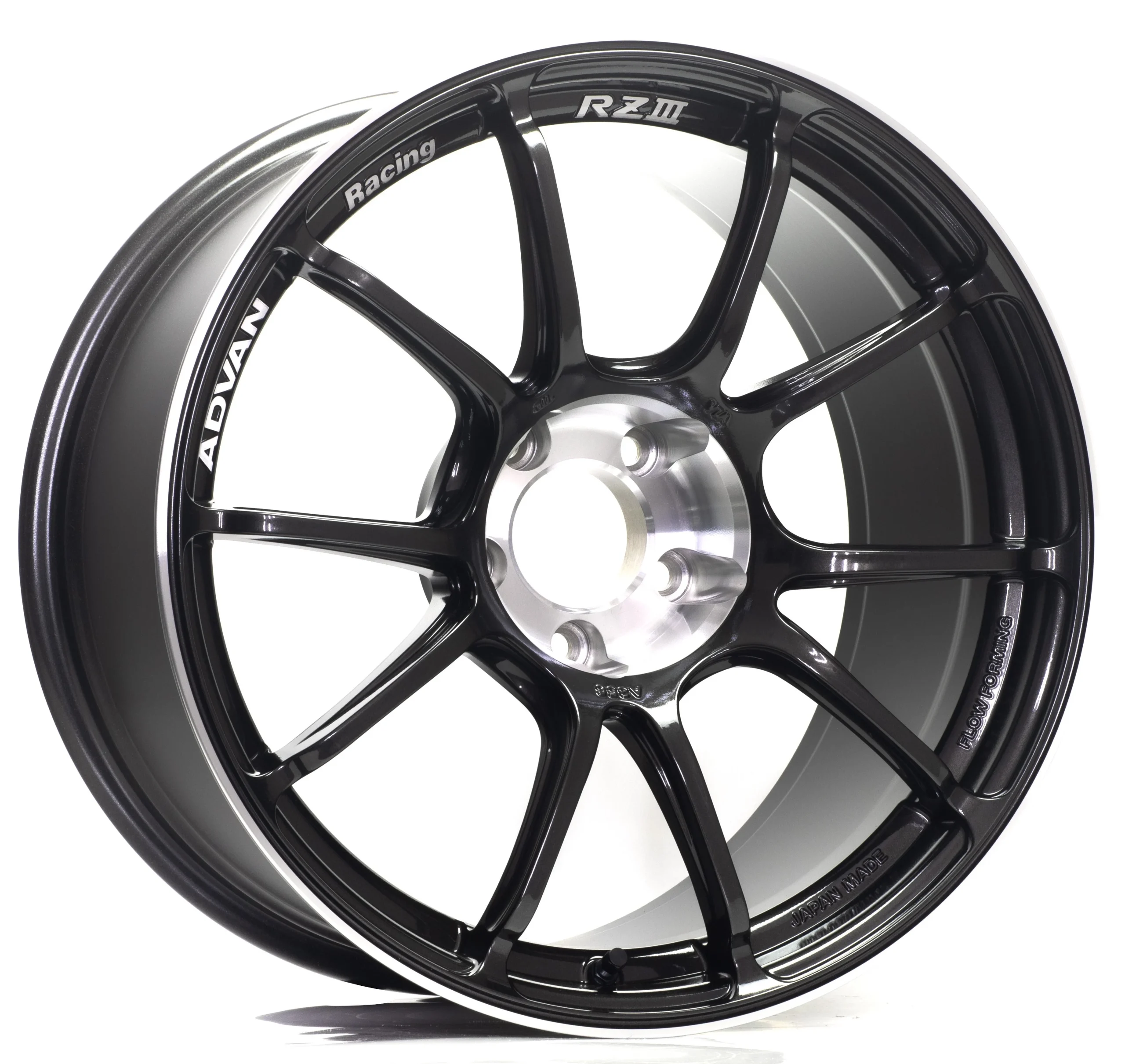 RZII 18X9.0 +53 5-120 RACING GLOSS BLACK & RING