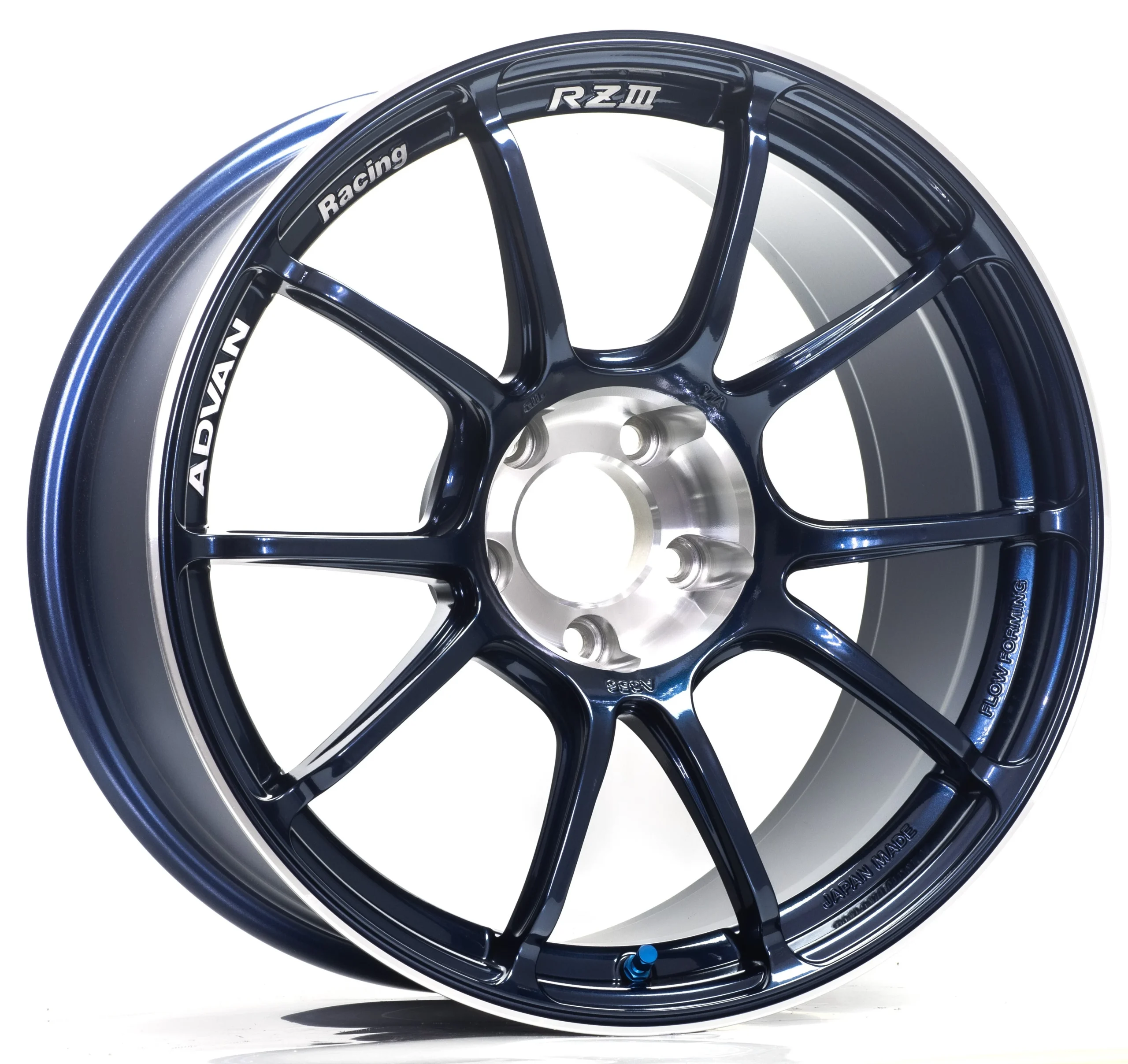 RZII 18X7.5 +48 5-114.3 RACING INDIGO BLUE & RING