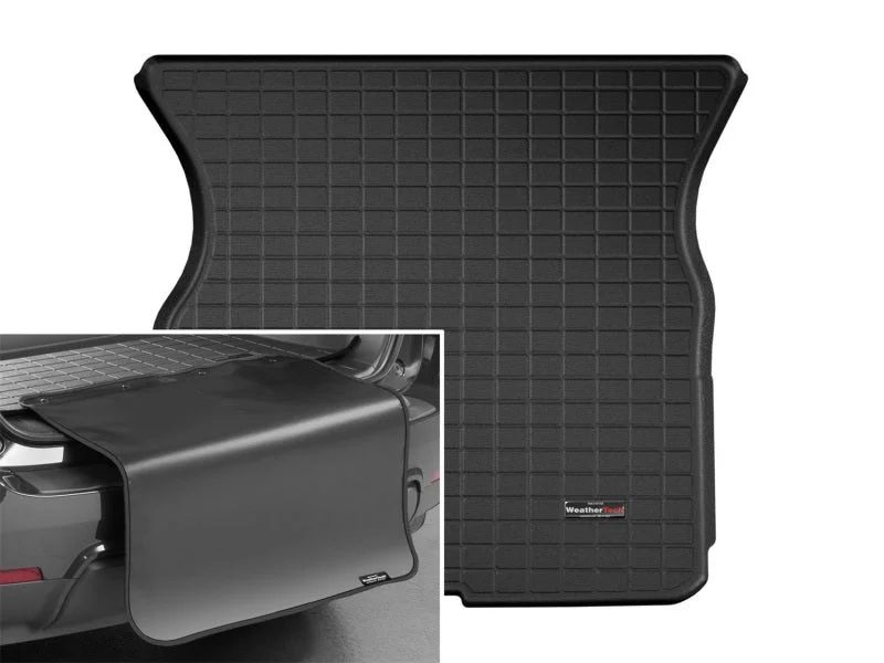WeatherTech 2016+ Tesla Model X Cargo Liner w/ Bumper Protector - Black