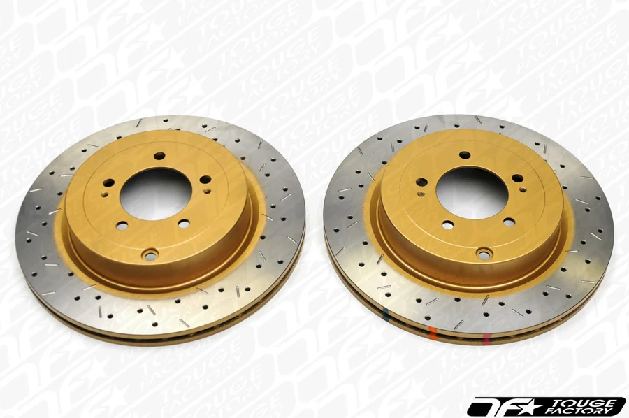 DBA 4000 XS Drilled Slotted Brake Rotors - Nissan 350Z w Brembo Rear