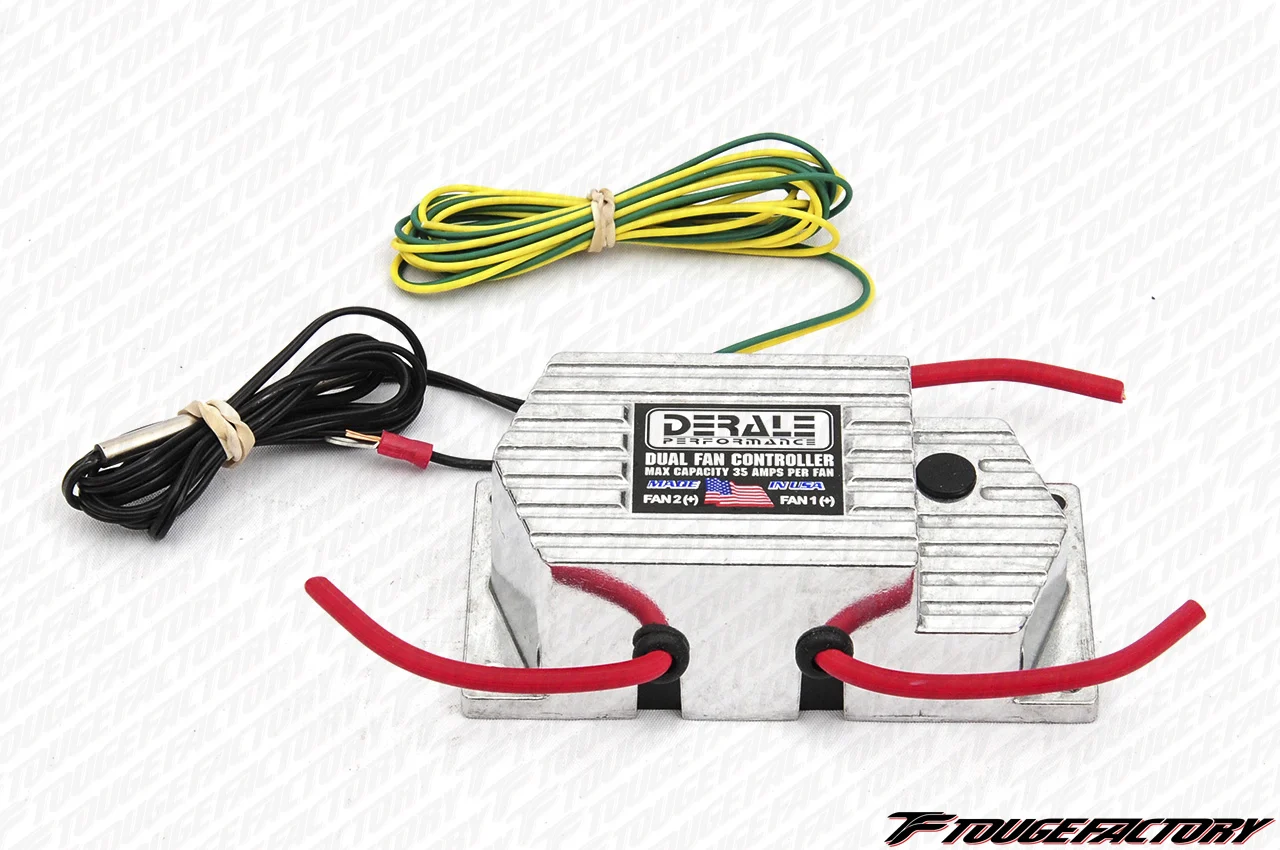 Derale Performance Dual Radiator Fan Controller - 3/8" NPT Thread In Sensor Probe
