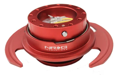 NRG Quick Release Kit Gen 3.0 - Red Metal Body/Red Ring w/ Handles