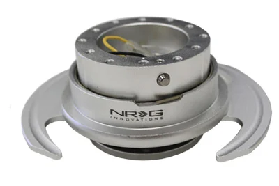 NRG Quick Release Kit Gen 3.0 - Silver Body/Silver Ring w/Handles