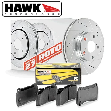 Hawk Performance Front Brake Rotor with PC Pad Kit - 06-13 Lexus IS250