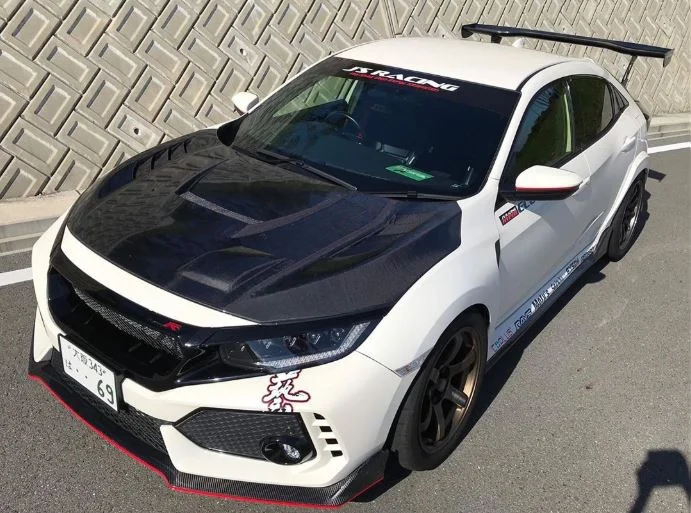 J's Racing Type V Aero Hood - FK8 Honda Civic Type R