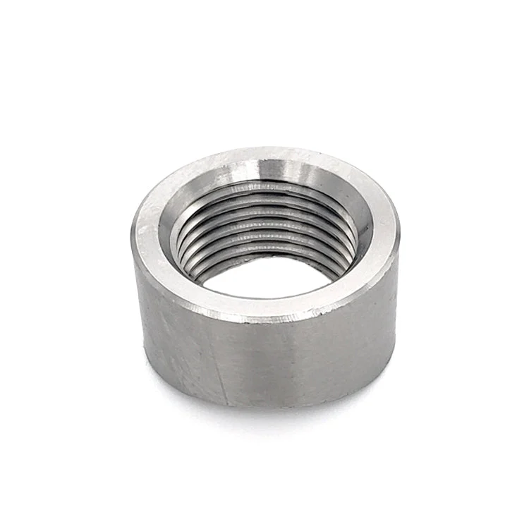 M18 x 1.5 O2 Sensor Bung - Coped for 3.000"-5.000" OD Tube - CP2 Titanium