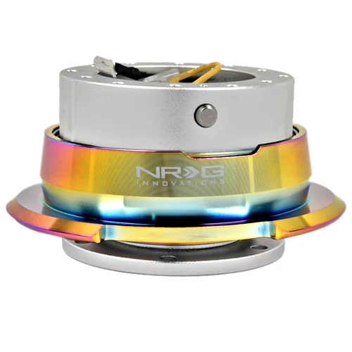 NRG Quick Release Kit Gen 2.8 (Silver Body w/ Diamond Cut Neochrome Ring)