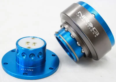 NRG Quick Release Gen 2.0 - New Blue w/ Titanium Chrome Ring