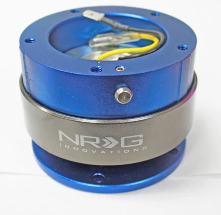 NRG Quick Release Gen 2.0 - Blue Body/Titanium Chrome Ring (5 hole base, 5 hole top)