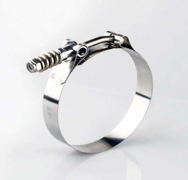 Light Duty Spring Loaded T-Bolt Clamp 304 Stainless - For 4.000" ID Silicone (Clamping Range: 4.28" - 4.58")