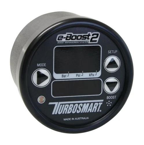 Turbosmart e-Boost2 Electronic Boost Controller, 60mm Black Face, Black Bezel